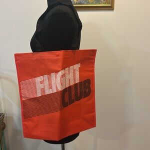 Flight Club extra large woven Red Tote Bag